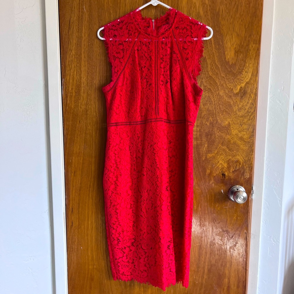 Red cocktail dress